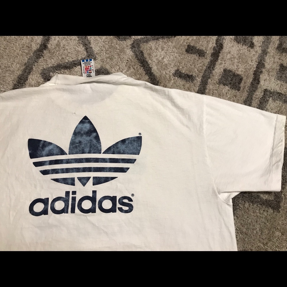 ‼️SOLD‼️ Vintage 90’s Adidas Trefoil Tee - Picture 5 of 7